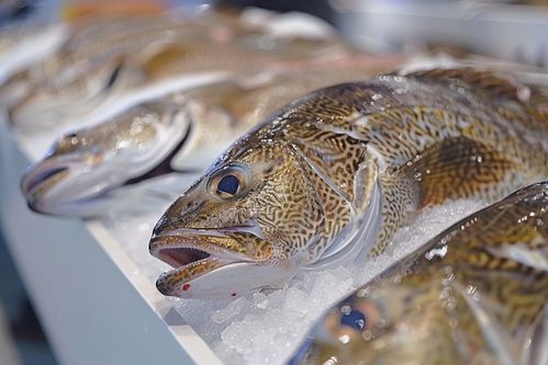 生鲜海鲜水产鳕鱼食材 摄影图